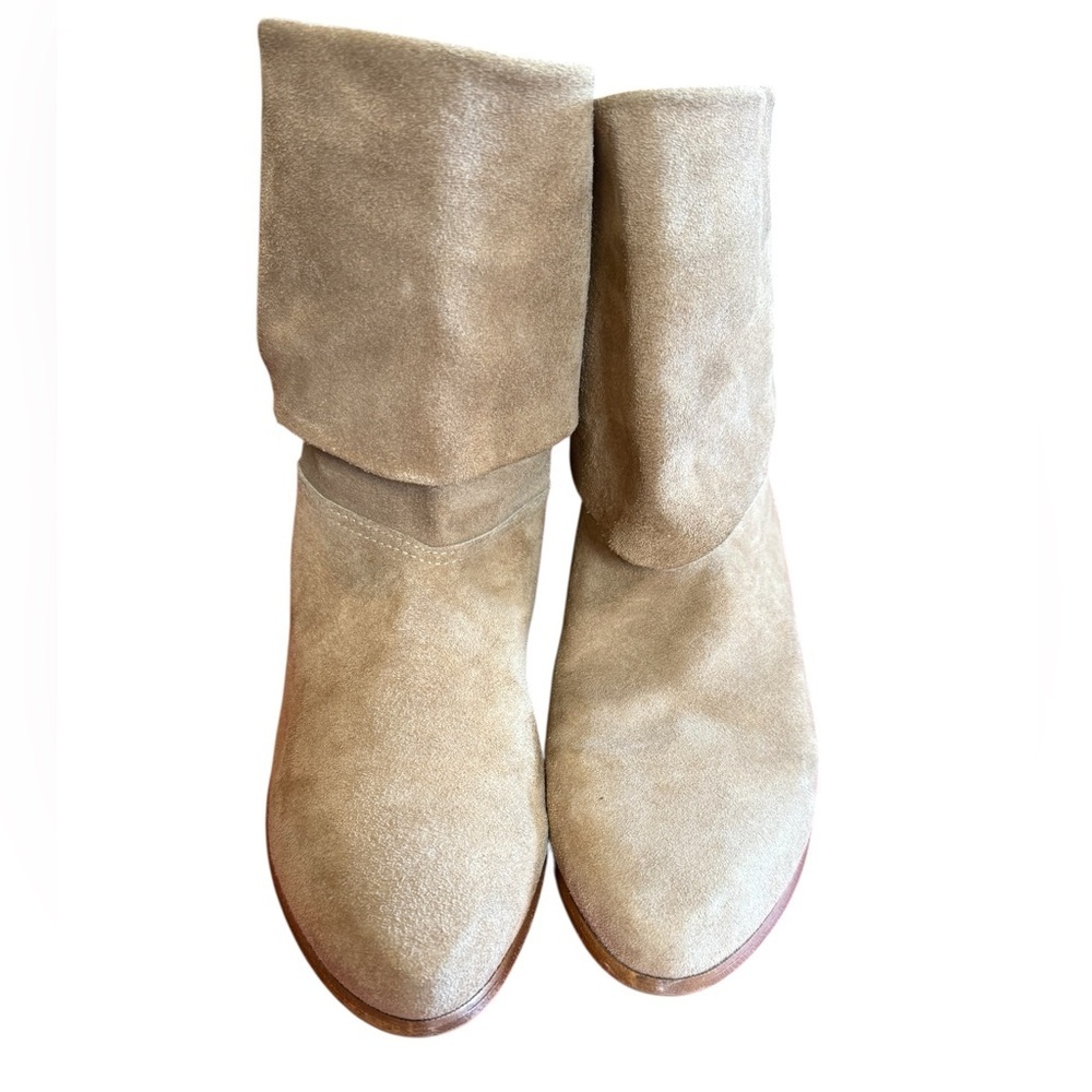 Navajo Suede Half Boots Light Tan Heel Sz 11 - Picture 4 of 8